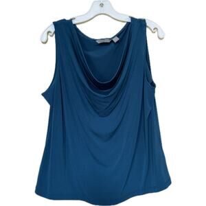 Investments tank top/shell - turquoise size large NWOT